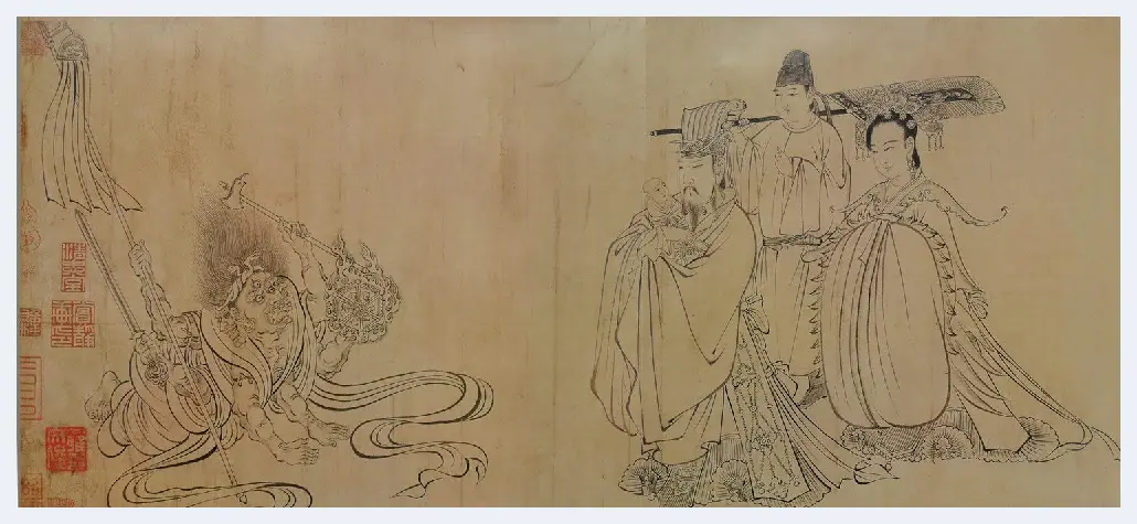 吴道子·天王送子图（局部）