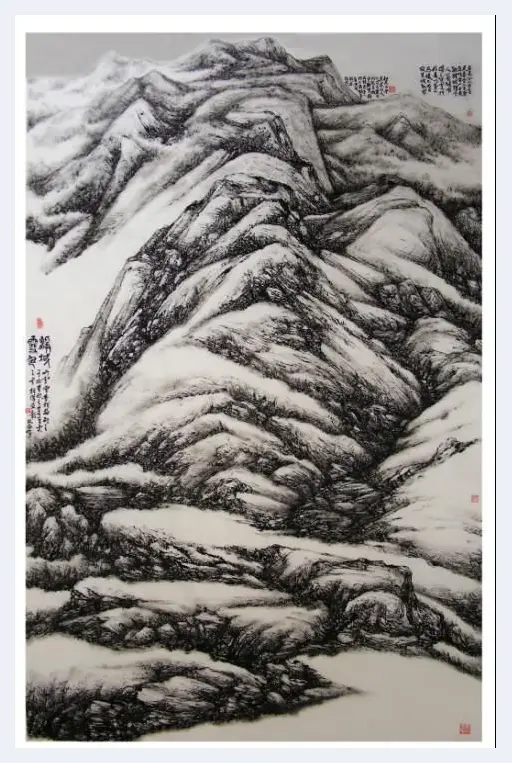 王林昌·《净域雪色》2010年124x190cm 王林昌